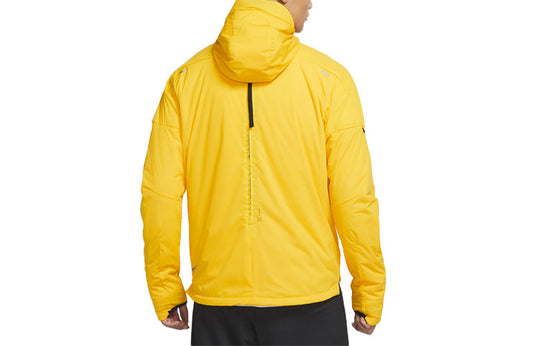 Nike Reflective Alphabet Logo Running Athleisure Casual Sports Jacket Yellow CU7890-743