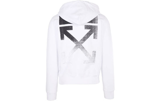 Men's OFF-WHITE FW21 Gradient Arrow Pattern Long Sleeves Loose Fit White OMBB034F21FLE0020110