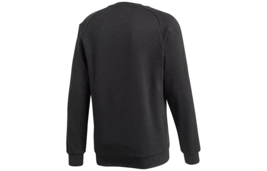 Men's adidas Solid Color Logo Printing Round Neck Pullover Long Sleeve ...