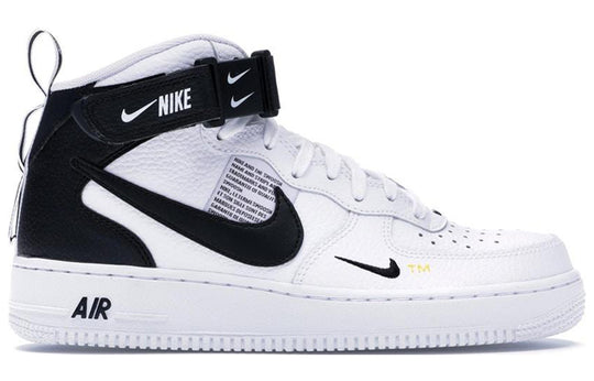 Nike Air Force 1 Mid &#039;07 LV8 &#039;White Black&#039; 804609-103 - KICKS CREW