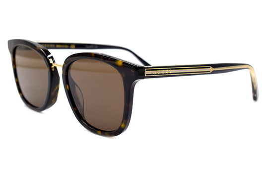 Gucci Classic Webbing Series travel Version square frame Sunglasses Tortoiseshell Color GG0851SK-003
