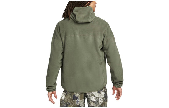 Men's Nike Solid Color Logo Zipper Long Sleeves Jacket Green DN3916-325