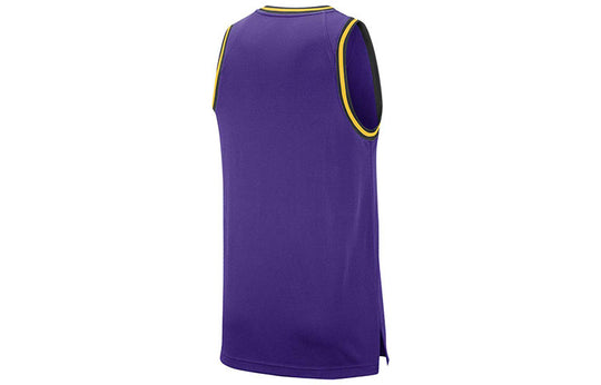 Nike NBA Basketball Sports Vest Lakers Purple BQ9343-504 Basketball Jersey - KICKSCREW