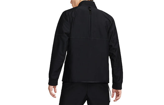 Men's Nike Sportswear Dri-FIT Tech Pack Moisture Conduction Quick Dry Logo Casual Jacket Black DD6595-010