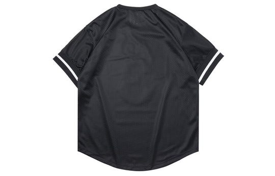 Li-Ning Wade Series Printing Breathable Loose Short Sleeve Black AHSQ189-1