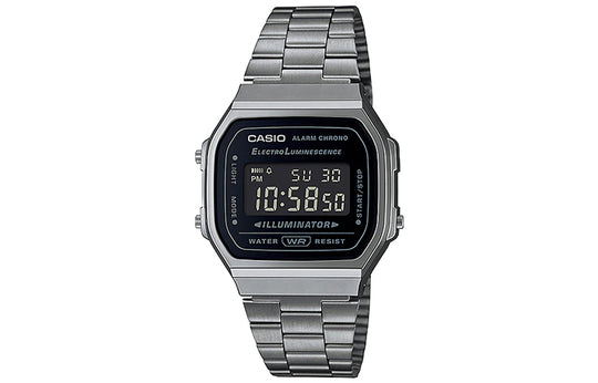 CASIO Stainless Steel Strap Mens Silver Digital A168WGG-1B