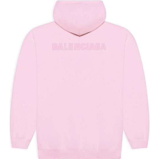 Balenciaga SS21 Loose Version Back Alphabet Hoodie Pink 578135TJVA85700