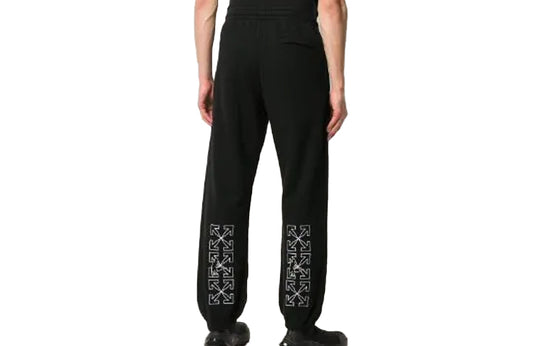 Off-White Arrow Printing Sports Long Pants Black OMCH029E20FLE0061001