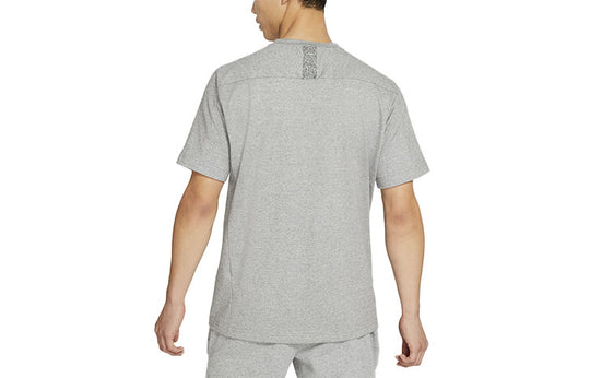 Nike Sportswear Logo Knit Sports Short Sleeve Gray DA0654-010