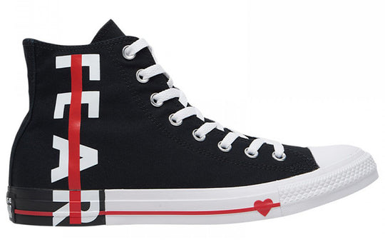 Converse Chuck Taylor All Star Fear Love Hi-Top Sneakers Black/White/Red 164685C