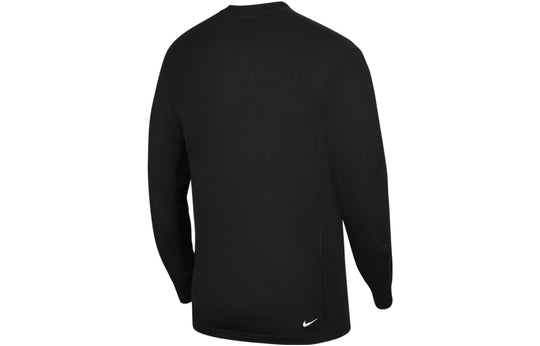 Men's Nike Dri-FIT ACG Solid Color Round Neck Long Sleeves Black DO9270-010