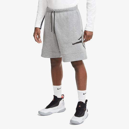 Air Jordan Jumpman Logo Printing Knit Breathable Shorts Gray DB1812-09 ...