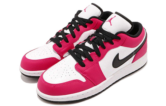 (GS) Air Jordan 1 Low 'Rush Pink' 554723-600 Big Kids Basketball Shoes  -  KICKS CREW