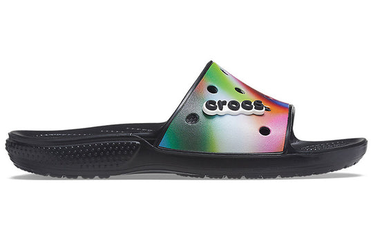 Crocs Colorful Casual Unisex Multi-Color Black Slippers 207557-0C4 Beach & Pool Slides/Slippers - KICKSCREW