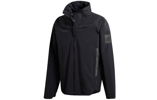 adidas Men's Myshelter Jacket Zipper Jacket Black DZ1413 - KICKS CREW