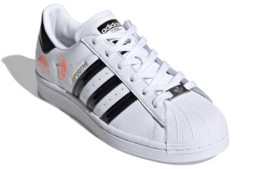 (WMNS) adidas originals Superstar LOGO 'Black White' FX2246