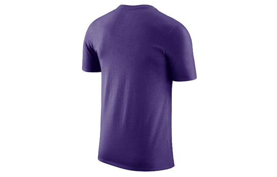 Nike NBA Los Angeles Lakers LeBron James Sports Short Sleeve Purple AH0078-551