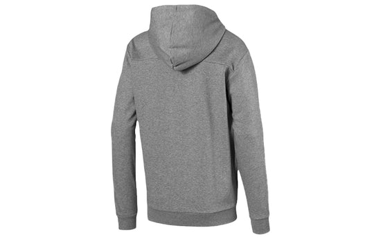PUMA Colorblock logo Printing hooded Zipper Jacket Gray 844170-03