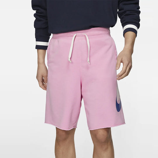 Nike Swoosh Logo Loose Breathable Running Sports Shorts Pink AR2376-62 ...