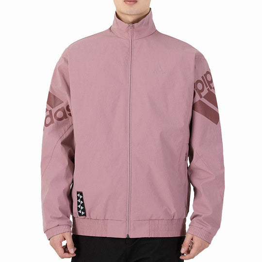 adidas Large Logo Sports Training Jacket Pink HE7459