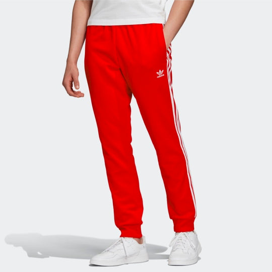 adidas originals SST TP P logo Bundle Feet Athleisure Casual Sports Pants Red GF0208
