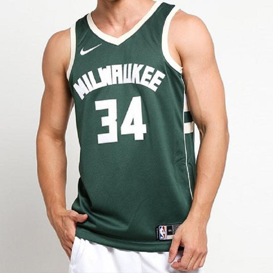 Buy the Mens Green Milwaukee Bucks 34 Giannis Antetokounmpo NBA Jersey Size  4XL