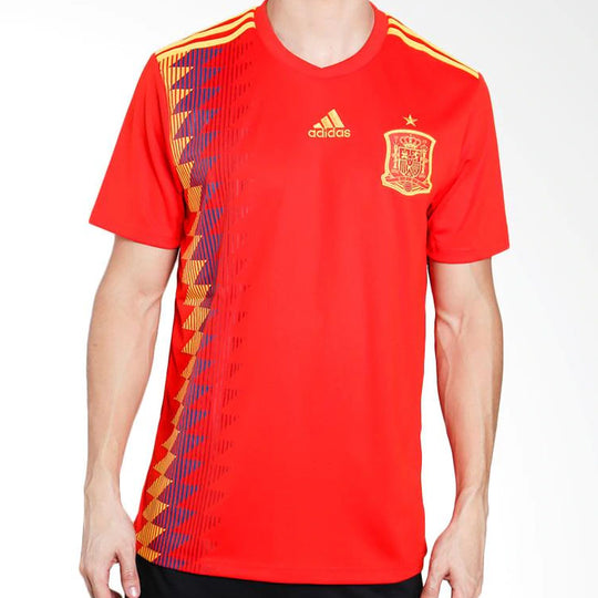 adidas World Cup Spain Home Soccer/Football Team Short Sleeve Jersey Red CX5355