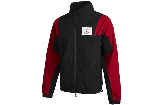 Air Jordan Flight Splicing Casual Sports Stand Collar Jacket Black CV3151-010