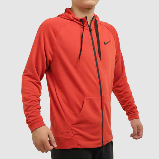Nike Athleisure Casual Sports Training Knit Jacket Red CN9776-622