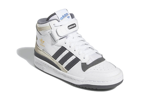(GS) Adidas originals Forum Mid Shoes 'White Grey' GY7061
