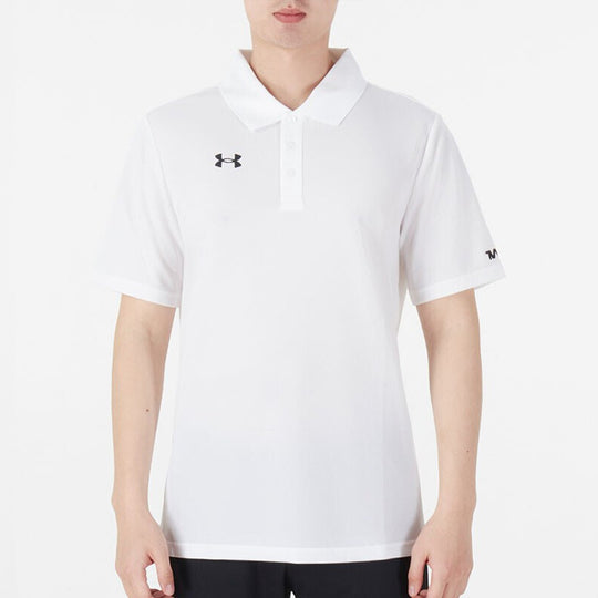 Under Armour Causual Sports Training Ventilate Polo Male 'White' 21500537-100