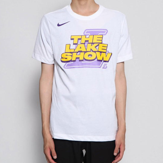 Men's Nike Lakers Short Sleeve White T-Shirt AT0813-100