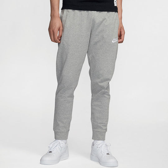 Nike Sportswear Club Knit Lacing Sports Long Pants dark grey Gray BV27 ...