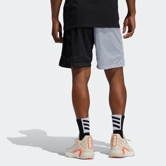 adidas Dame Vis Short Casual Basketball Colorblock Sports Shorts Black Gray GP5156