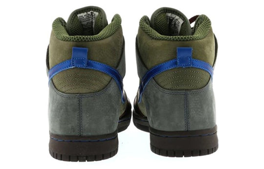 Nike Dunk High Premium Green 306968-341 Skate Shoes  -  KICKS CREW