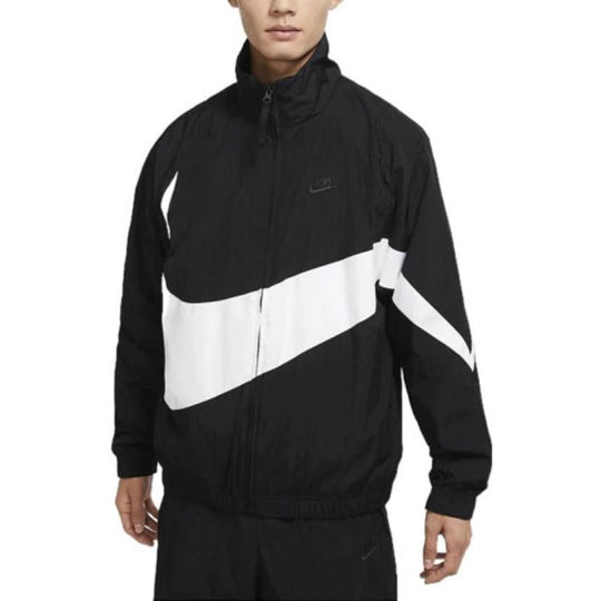 Men's Nike Large Logo Printing Zipper Casual Long Sleeves Jacket Autum ...
