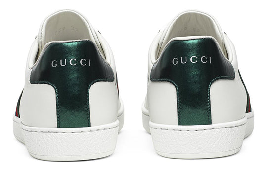 GUCCI Ace Leather 'White' 611975-0FIU0-9091 Fashion Skate Shoes - KICKSCREW