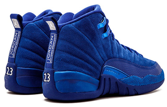 (GS) Air Jordan 12 Retro 'Deep Royal' 153265-400 Retro Basketball Shoes  -  KICKS CREW
