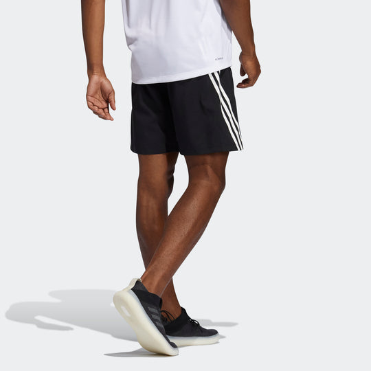 adidas Aero 3s Sho Stripe Training Running Logo Sports Shorts Black GM0643