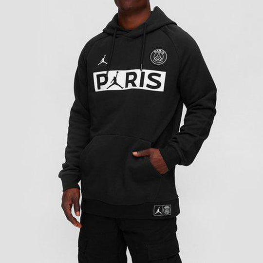 Air Jordan Paris Saint-Germain PSG logo Printing Autumn Hoodies 'Black ...