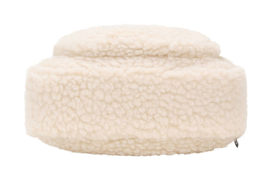 MLB NY New York Yankees Polar Fleece Wool Crossbody Bag Mini White 32BGDF011-50I
