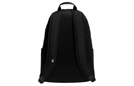 adidas Detachable Pocket Large Capacity Zipper Schoolbag Backpack Pure Black HR8169