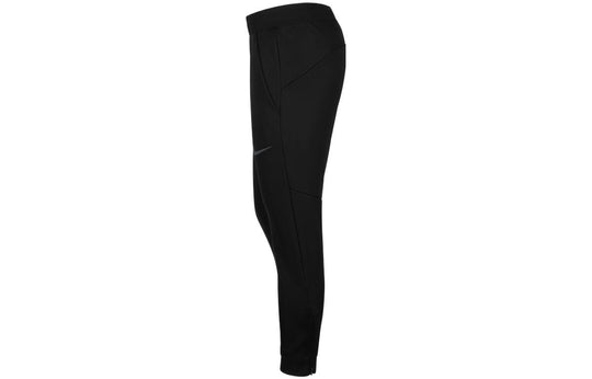 Men's Nike Logo Printing Elastic Waistband Bundle Feet Sports Pants/Trousers/Joggers Black DM1101-010