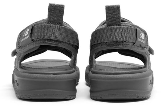 New Balance 3206 Series Velcro Open Toe Flat Heel Sports Dark Grey Sandals 'Dark Gray White' SDL3206I