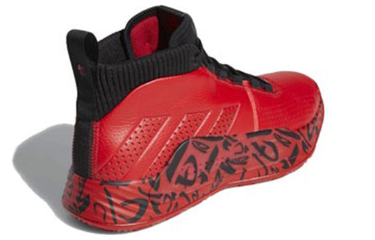 adidas Dame 5 Mid Tops Large Red EE4046