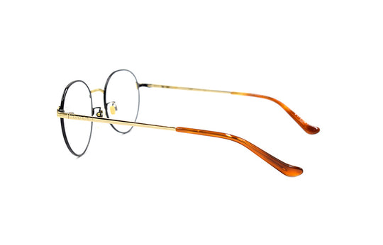Gucci Circular Series Multi-Color Enamel Webbing Optical Glasses Frame Black Gold Color GG0581O-006