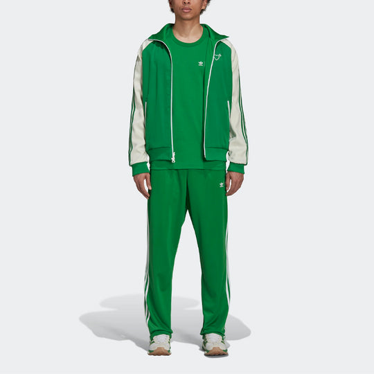 adidas originals x HUMAN MADE Crossover Side Stripe Casual Sports Long Pants Green GV4337