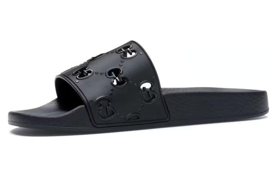 Gucci Rubber GG Slide 'Black' 575957-JDR00-1000