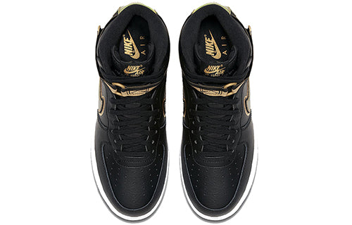 Nike Mens Air Force 1 High '07 LV8 Black/Metallic Gold-Black