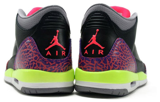 (GS) Air Jordan 3 Retro 'Black Atomic Red' 441140-039 Big Kids Basketball Shoes  -  KICKS CREW